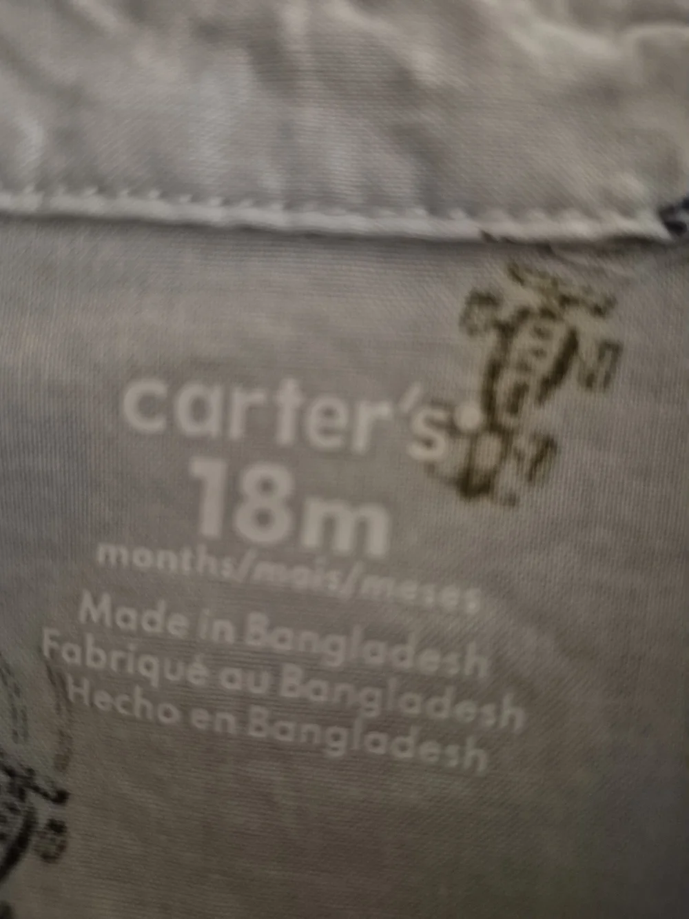Carter's Race Car Print Shirt And Short Set 18 Months